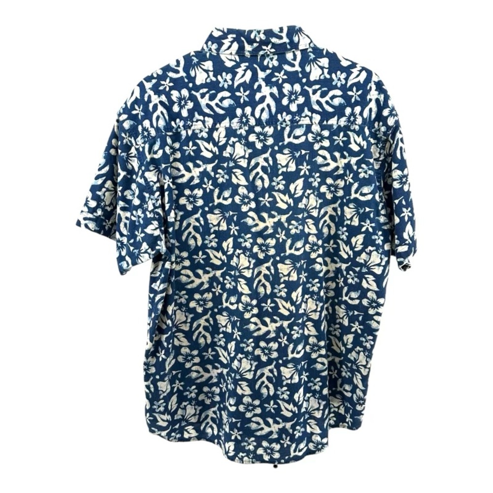 McGregor Men’s L Large VTG 80’s Cotton Blue SS Button Shirt Hawaiian‎ Vintage - Picture 2 of 12